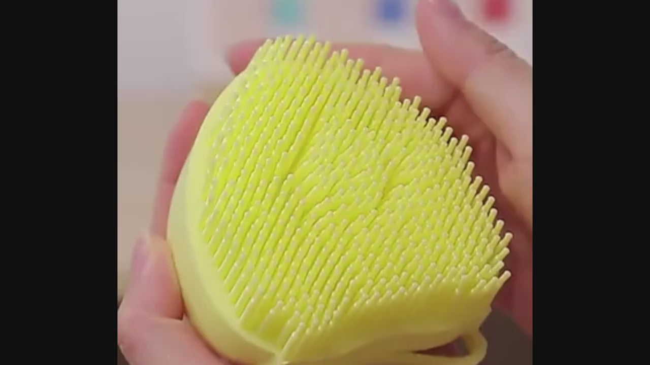 Escova de Silicone para Banho de Cachorro e Gato