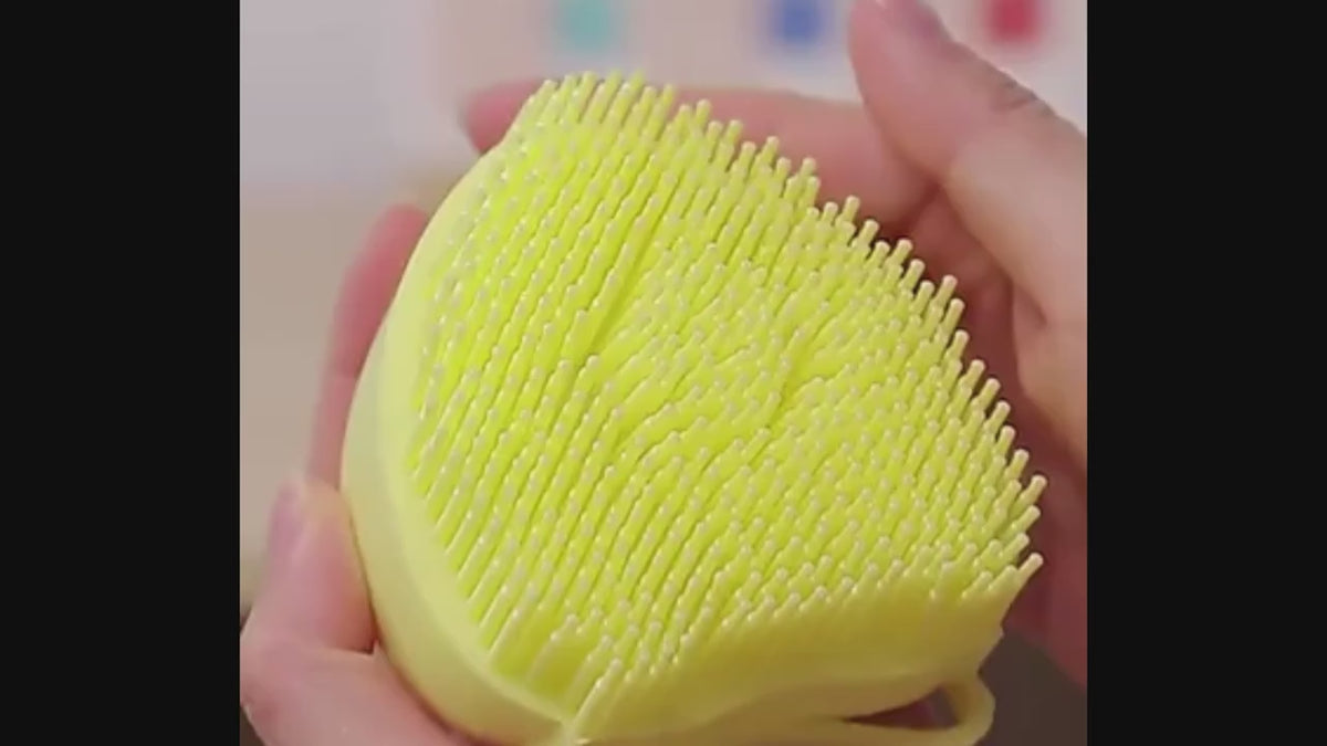 Escova de Silicone para Banho de Cachorro e Gato