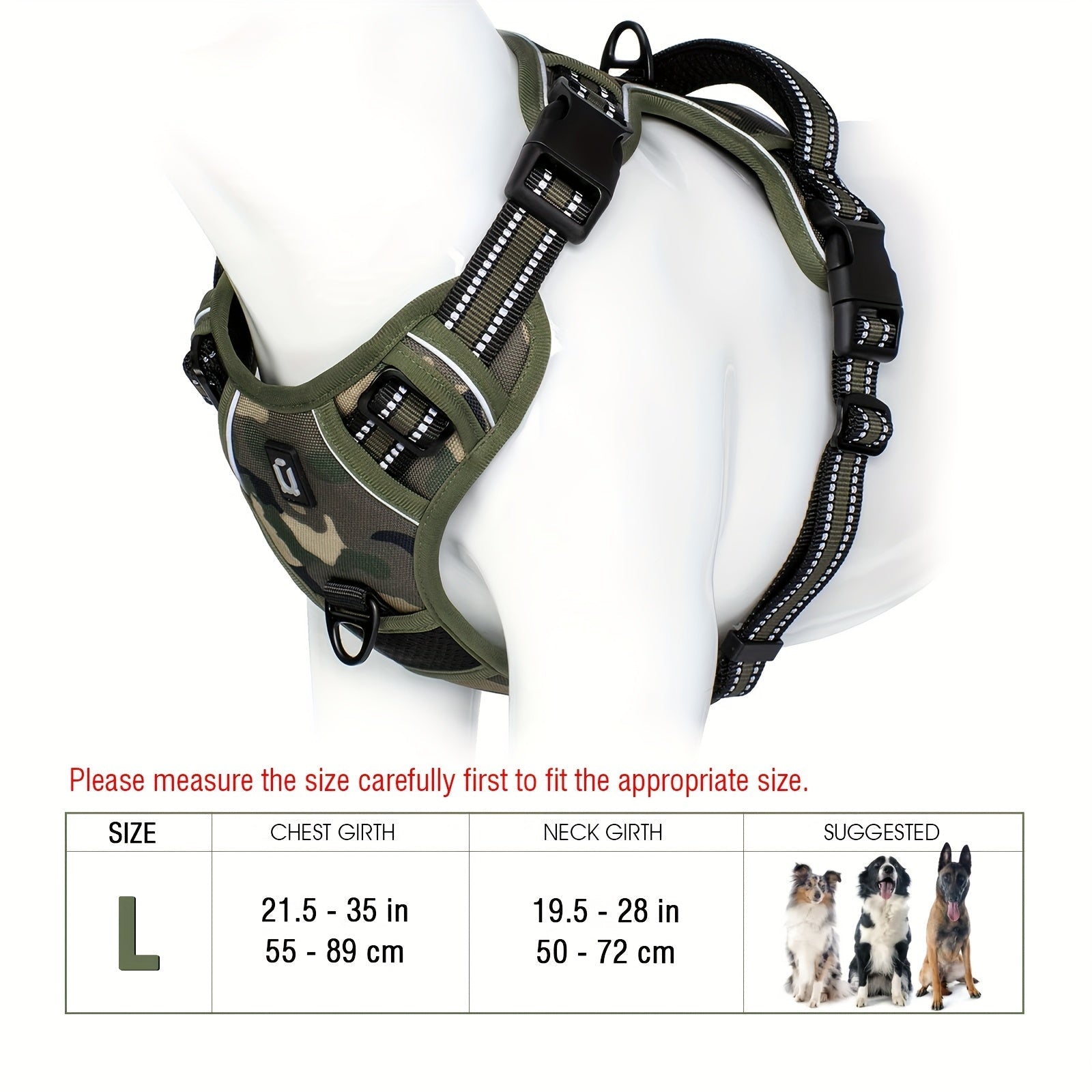 Segurança em primeiro lugar! Peitoral refletivo anti-puxão para cães