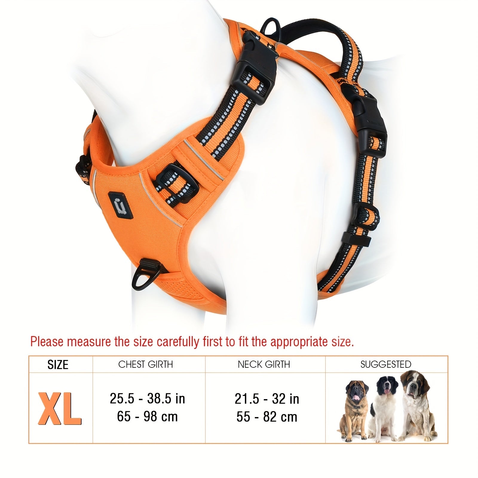 Segurança em primeiro lugar! Peitoral refletivo anti-puxão para cães