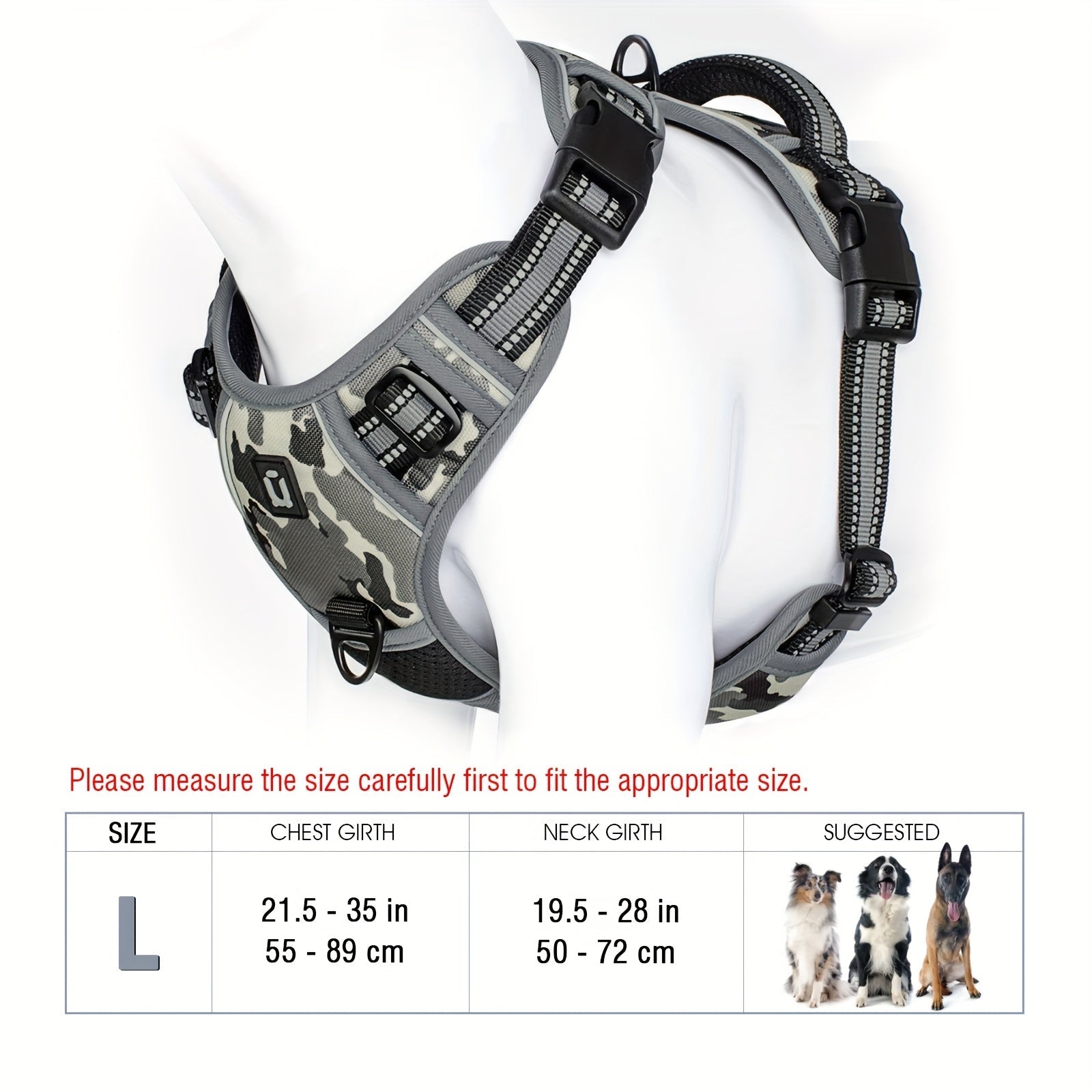 Segurança em primeiro lugar! Peitoral refletivo anti-puxão para cães