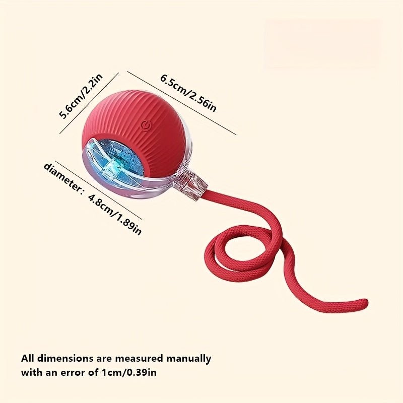 Bola de brinquedo autorolante com luzes LED