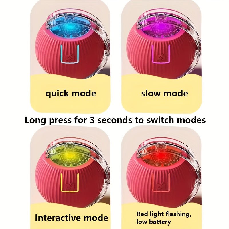 Bolinha LED Automática para Gatos