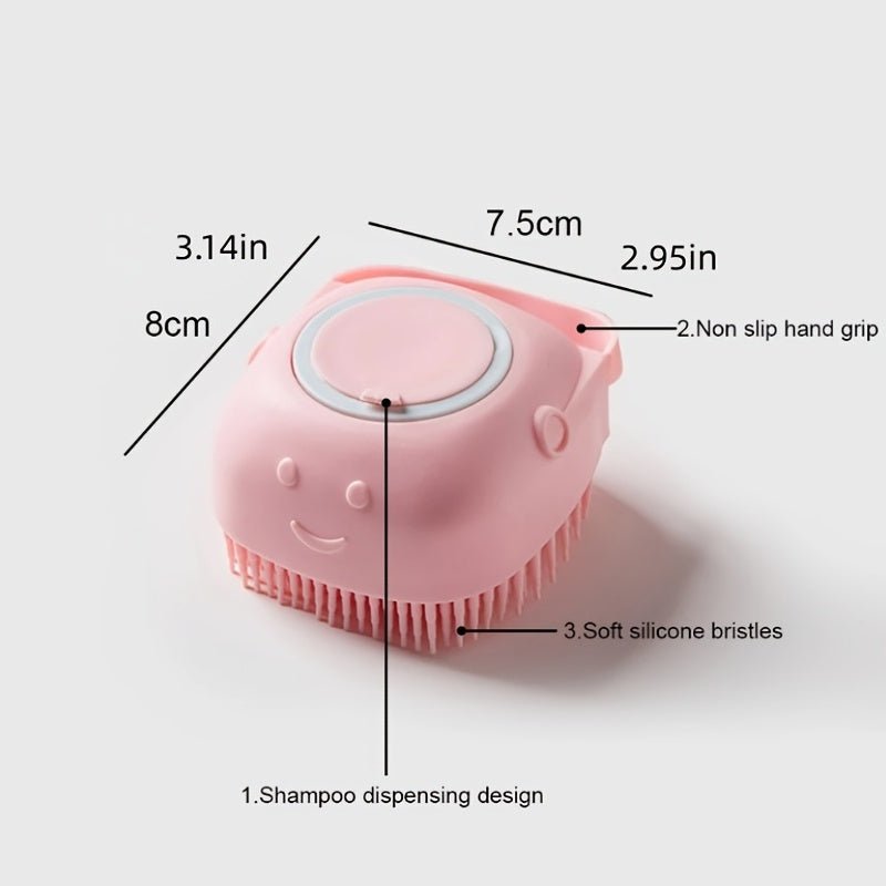 Escova de Silicone para Banho de Cachorro e Gato