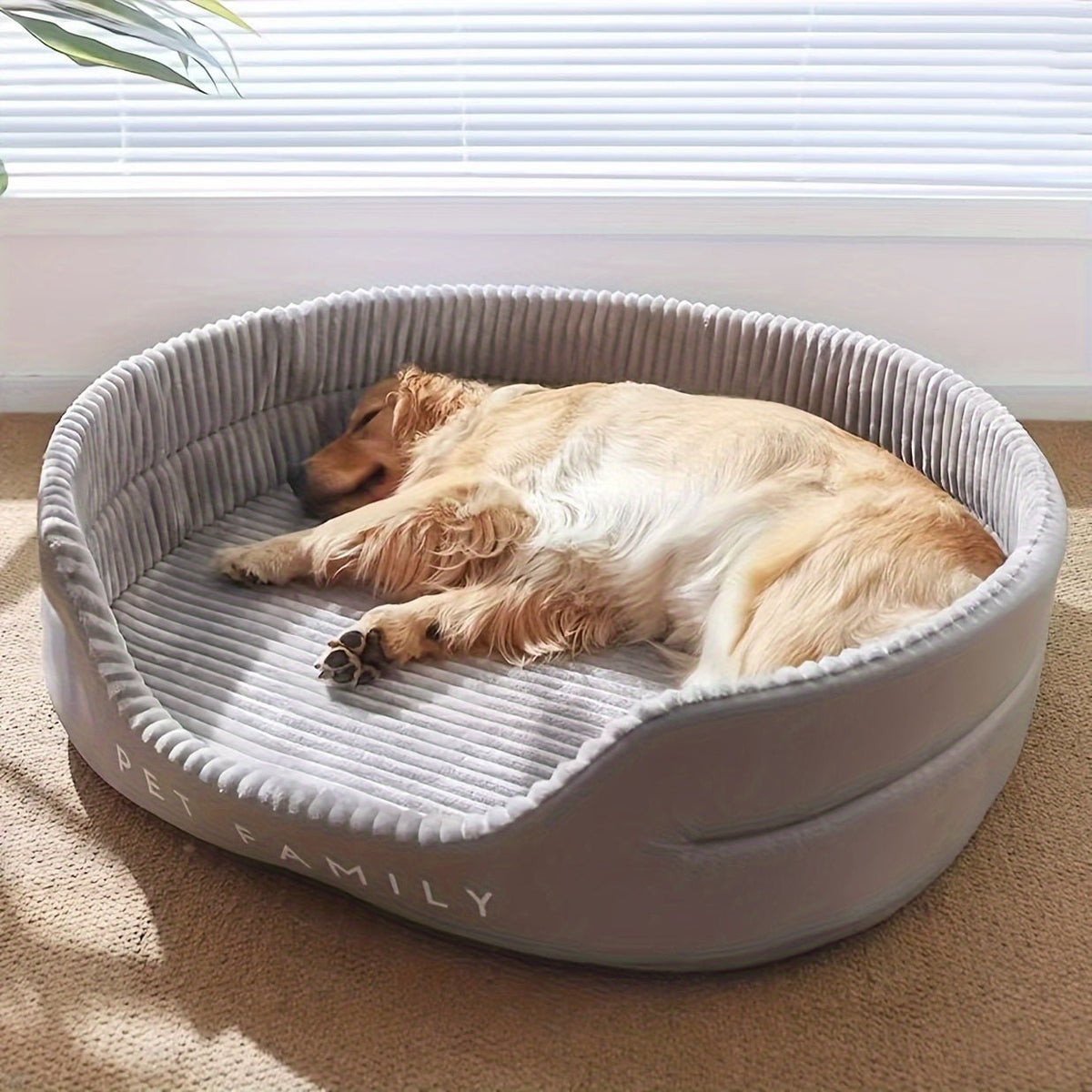 Cama de Pelúcia Premium para Cães – Conforto de Rei