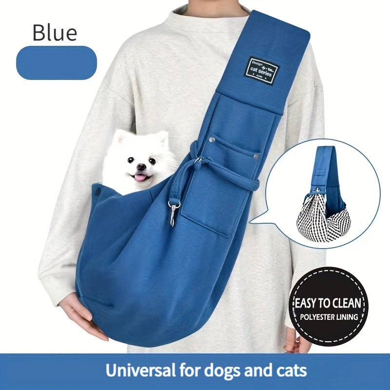 Transportadora Sling Macia para Animais de Estimação – Viagem Aconchegante e com as Mãos Livres para Cães e Gatos Pequenos!