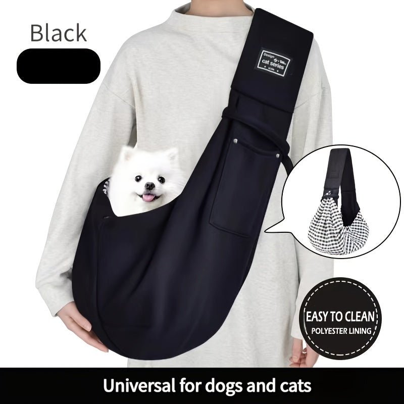 Transportadora Sling Macia para Animais de Estimação – Viagem Aconchegante e com as Mãos Livres para Cães e Gatos Pequenos!