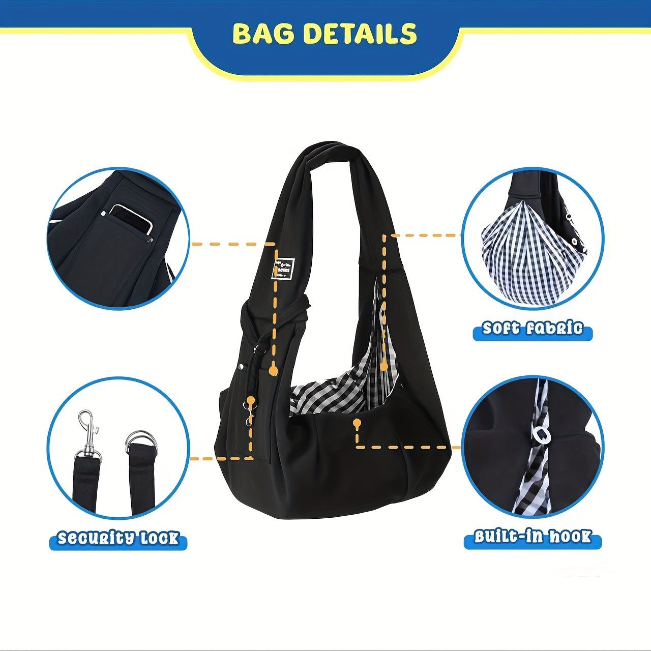 Bolsa Canguru Macia para Pets Pequenos