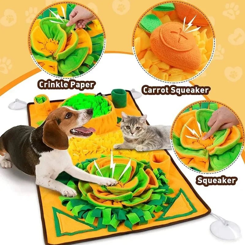 Tapete de Farejamento Grande para Cães – Brinquedo Interativo, Alimentação Lenta e Redução de Ansiedade