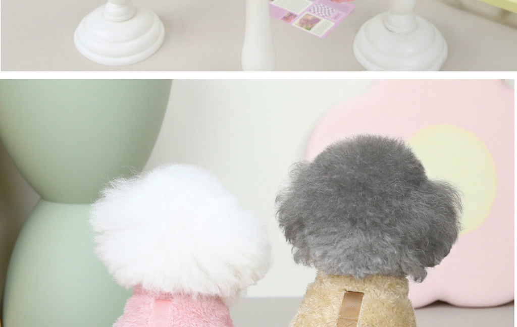 Suéter de lã para petz – macio, quente e pronto para coleira para cães e gatos pequenos