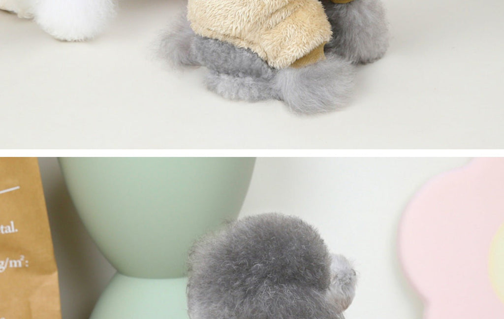 Suéter de lã para petz – macio, quente e pronto para coleira para cães e gatos pequenos