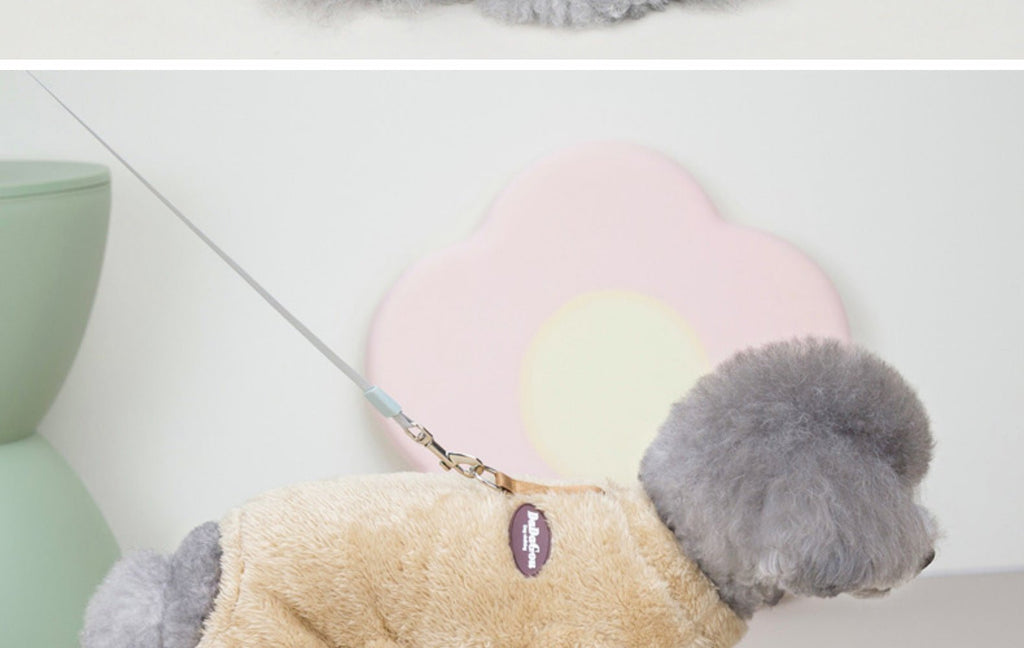 Suéter de lã para petz – macio, quente e pronto para coleira para cães e gatos pequenos