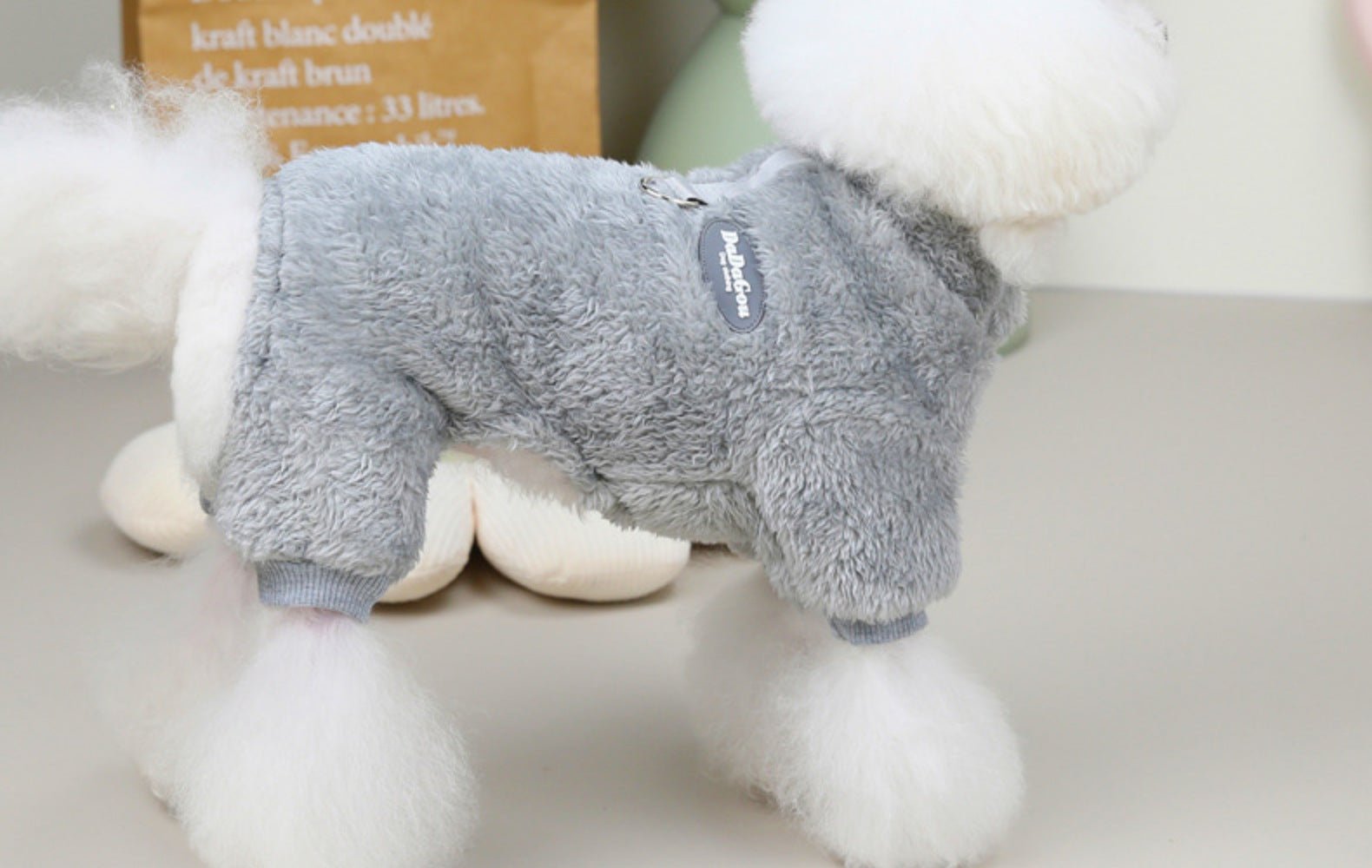 Suéter de lã para petz – macio, quente e pronto para coleira para cães e gatos pequenos