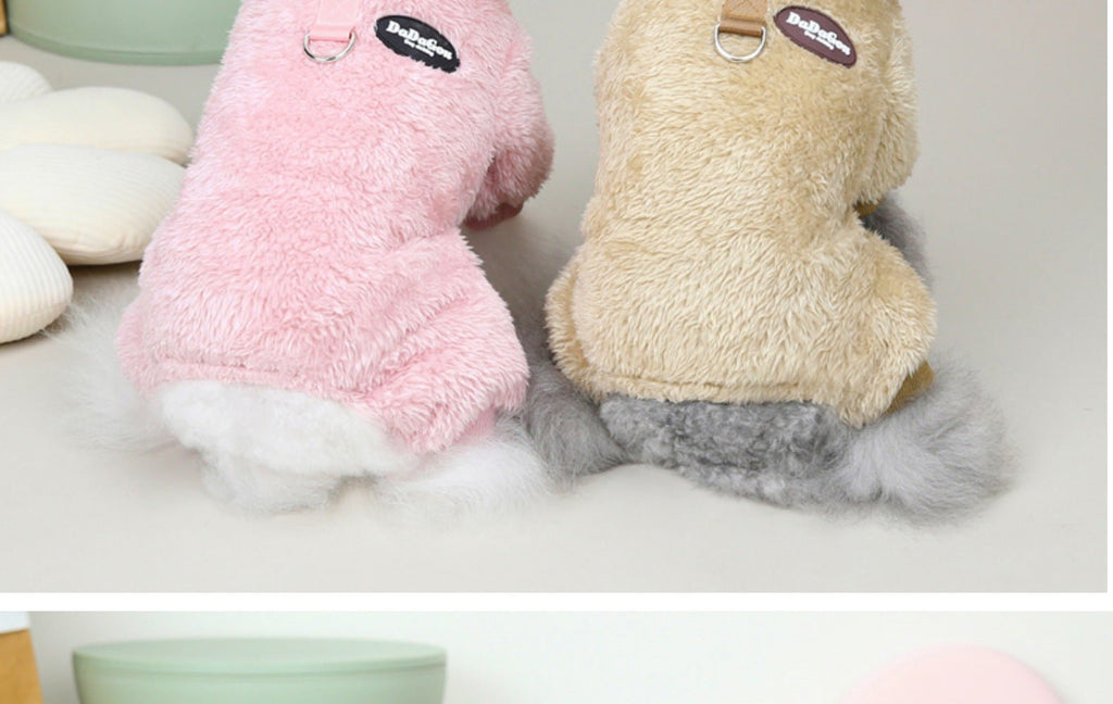 Suéter de lã para petz – macio, quente e pronto para coleira para cães e gatos pequenos